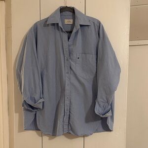 DISSH Rhea Blue Oversized Cotton Shirt